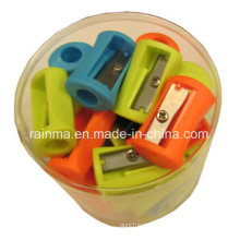 50PCS Plastic Pencil Sharpener in PVC Jar